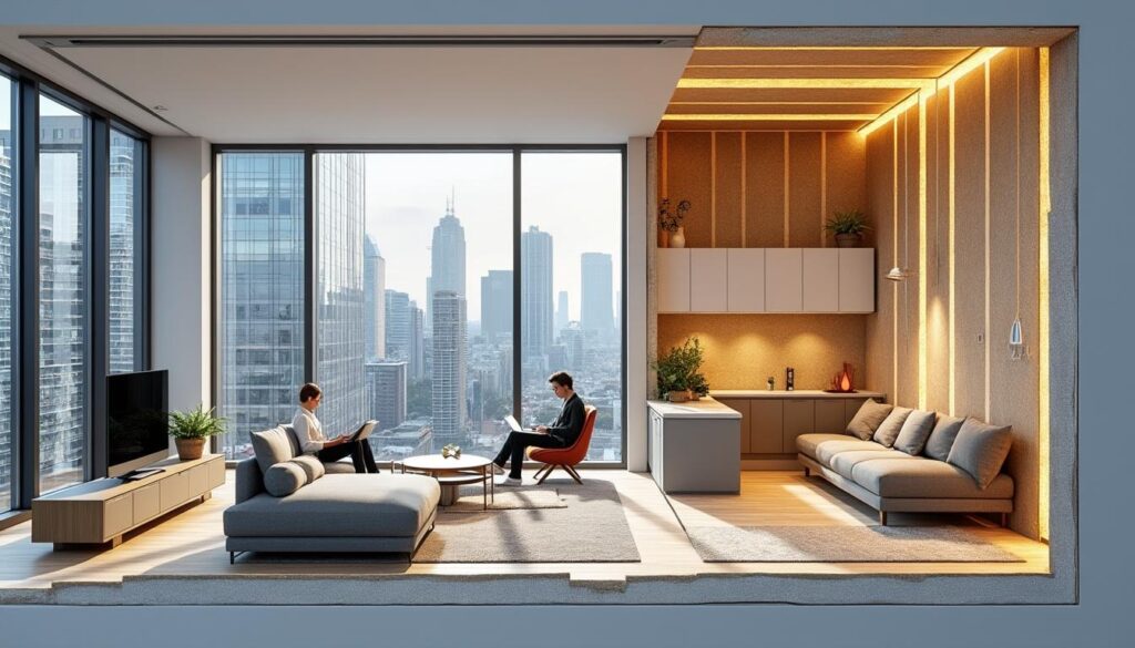 découvrez comment l'épaisseur des cloisons en placo impacte les performances acoustiques dans les logements collectifs et les défis à relever pour améliorer le confort sonore dans les métropoles denses.