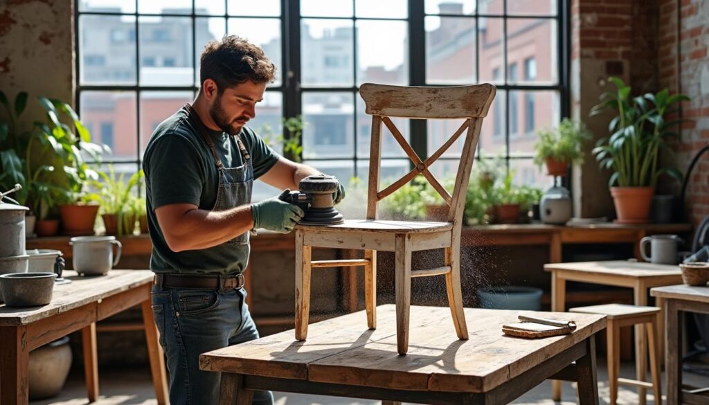 découvrez comment sabler un meuble pour lui offrir une seconde vie, promouvoir le réemploi du mobilier et adopter des alternatives durables à la consommation neuve en milieu urbain.