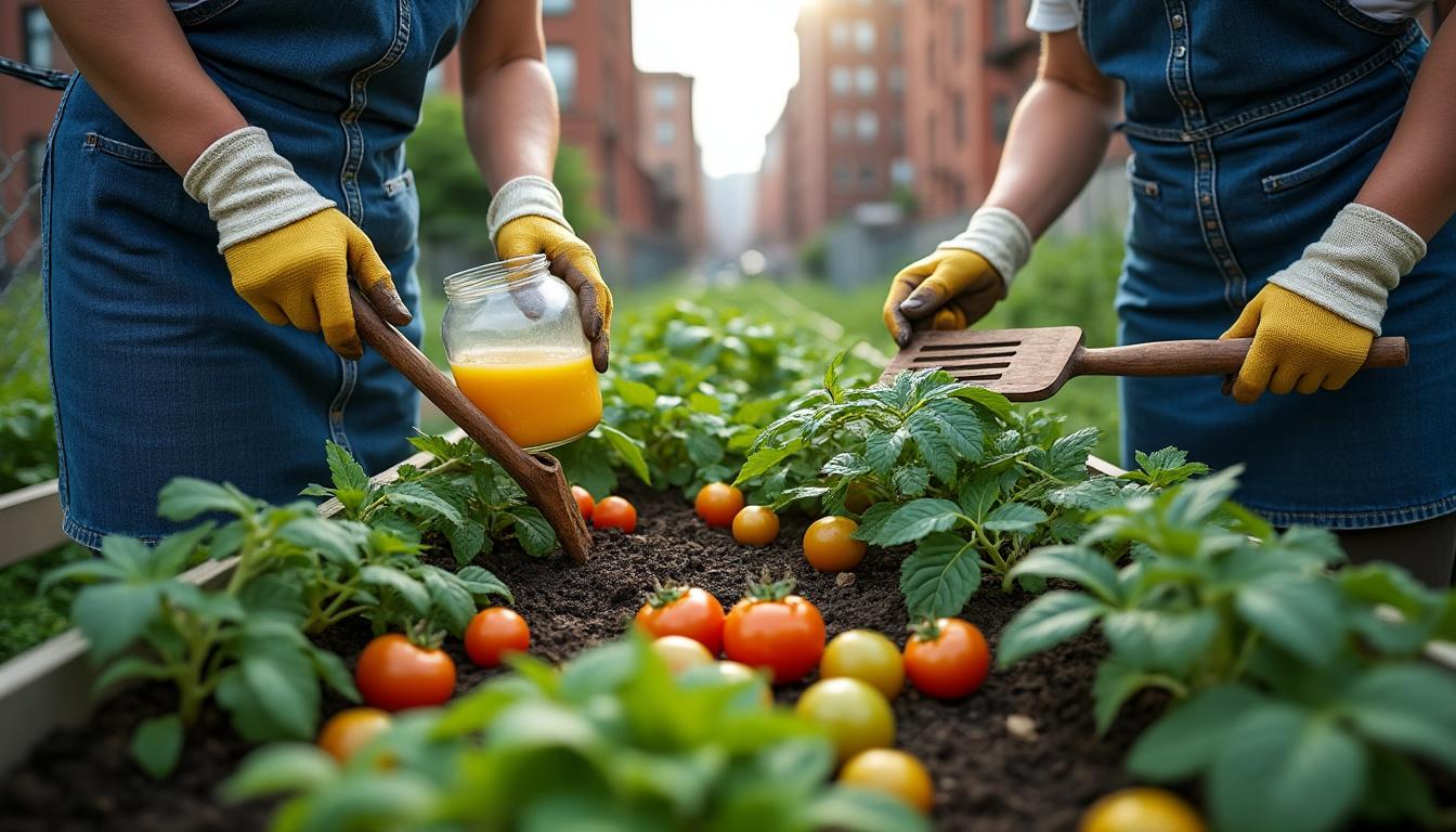 Bouillie bordelaise tomate : usages en agriculture urbaine et jardins partagés, dosage et précautions 2 découvrez comment utiliser la bouillie bordelaise pour protéger vos tomates en agriculture urbaine et jardins partagés, avec des conseils sur le dosage et les précautions à prendre.