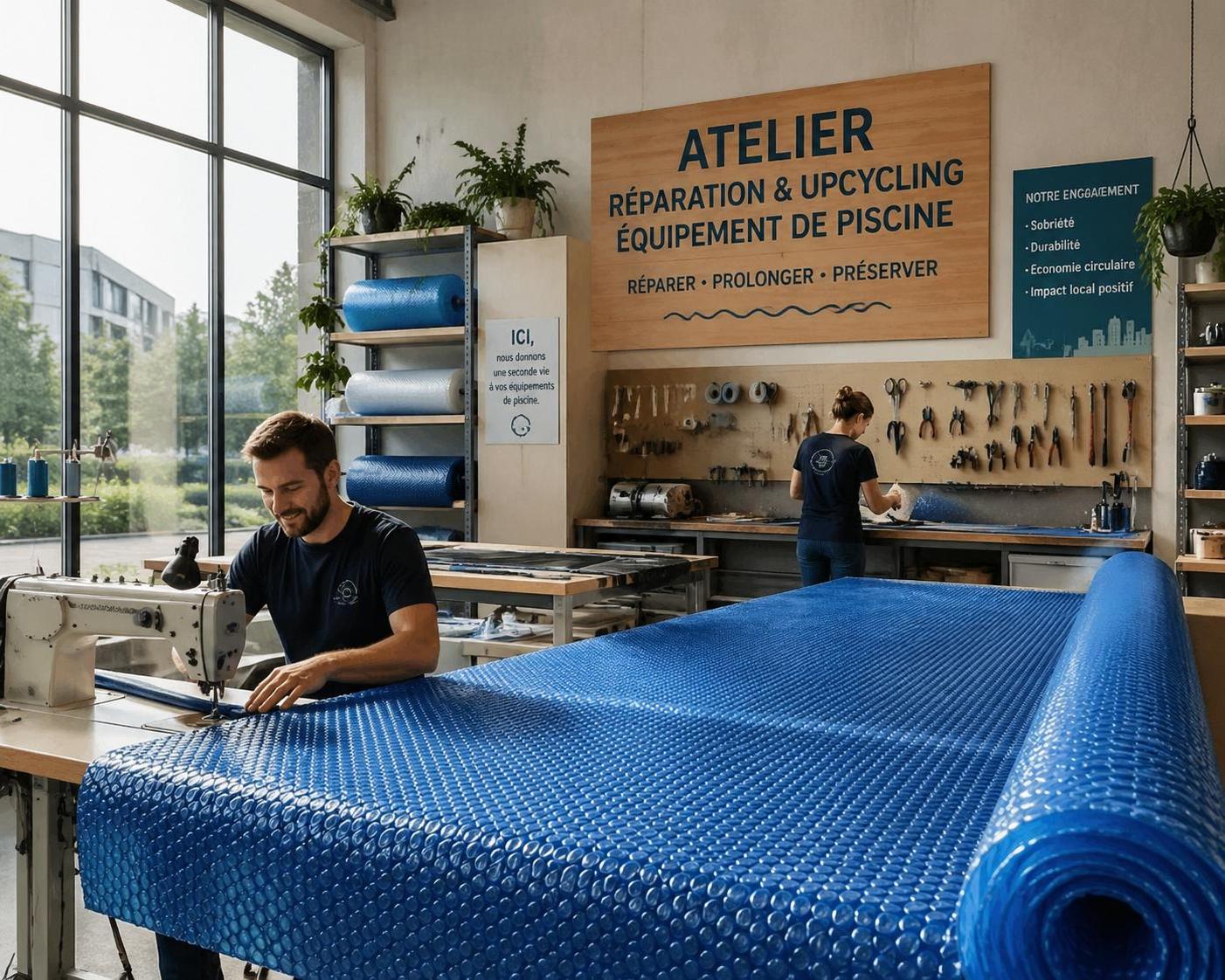 apprenez à réparer votre bâche à bulle grâce à des techniques de couture simples, favorisant la sobriété et l'économie plutôt que le remplacement complet.