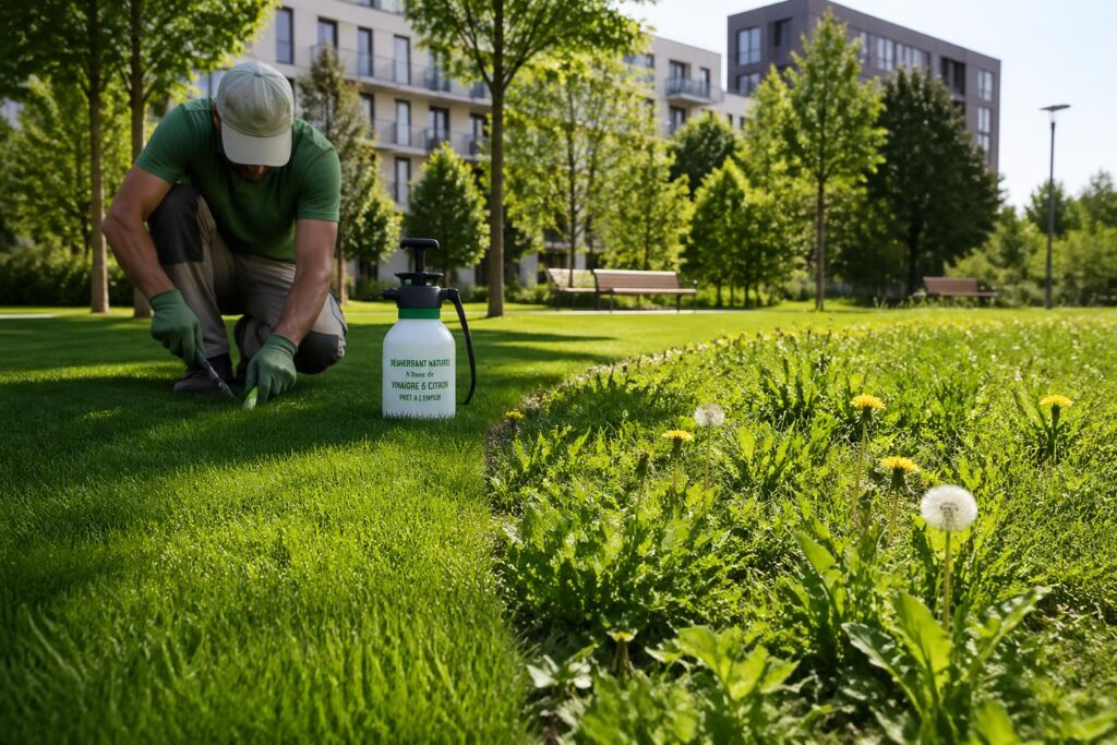 découvrez l'utilisation des désherbants sélectifs pour gazon en espaces verts urbains, leur conformité avec la réglementation zéro phyto, et explorez des alternatives écologiques pour un entretien durable.