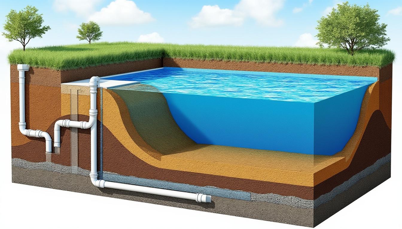 Puits de décompression piscine : gestion des eaux pluviales et enjeux hydrologiques dans les zones pavillonnaires 2 découvrez l'importance des puits de décompression piscine pour la gestion efficace des eaux pluviales et les enjeux hydrologiques dans les zones pavillonnaires, assurant la protection et la durabilité de votre habitat.