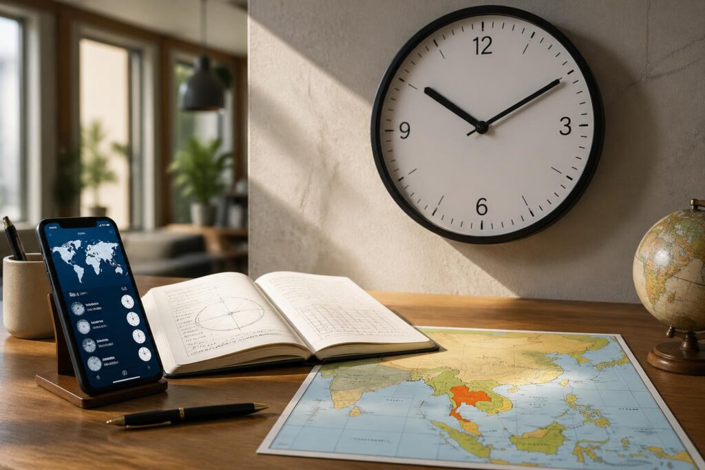 découvrez l'heure actuelle en thaïlande, comprenez son fuseau horaire utc+7, son décalage par rapport à l'heure mondiale, et utilisez des outils pratiques pour rester toujours à l'heure.