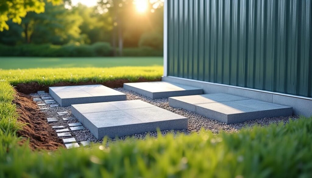 découvrez les conseils essentiels pour bien poser un abri de jardin en métal : règles d'implantation, techniques d'imperméabilisation des sols et respect du plu.