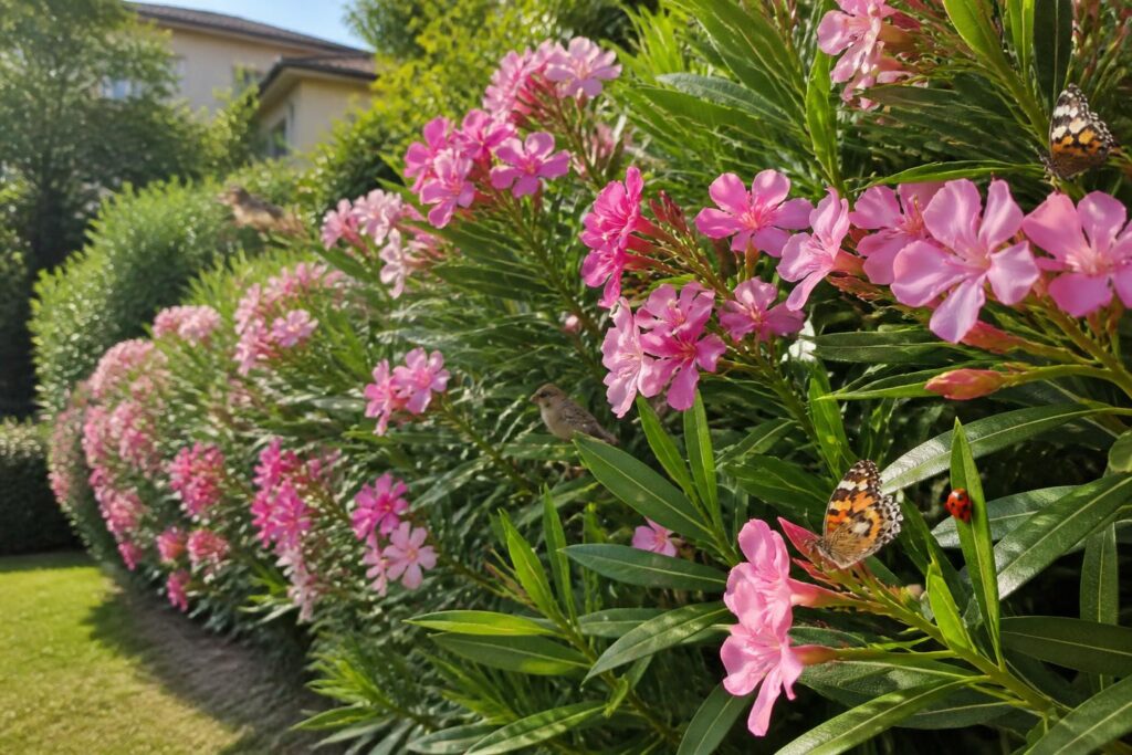 découvrez comment la haie de laurier rose favorise la végétalisation des espaces privés, soutient la biodiversité urbaine et respecte la réglementation de plantation pour un jardin harmonieux et durable.