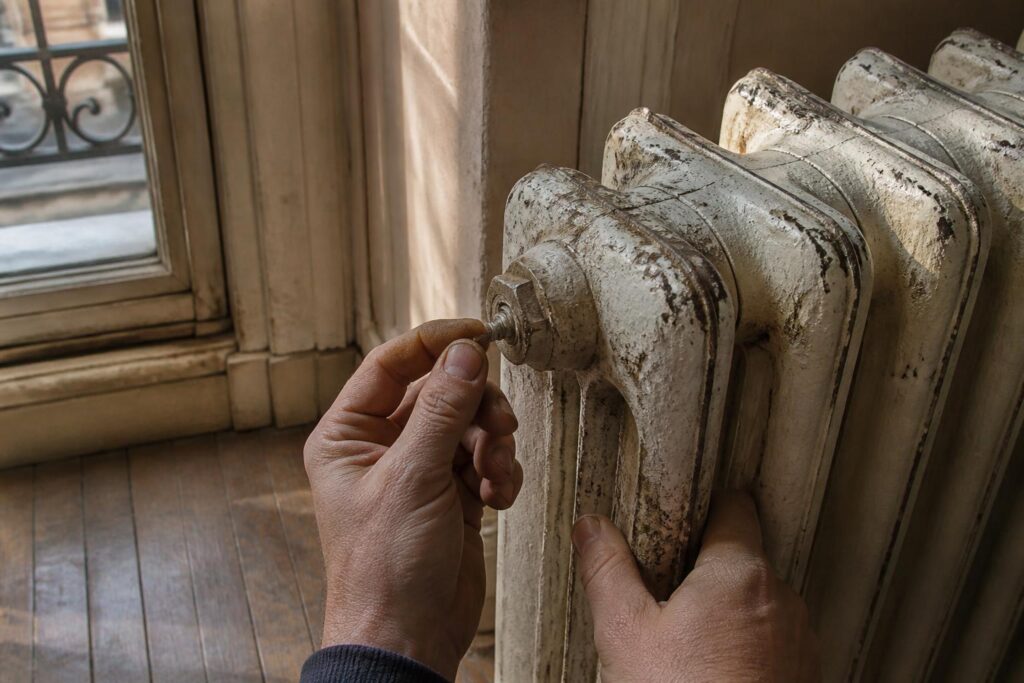 Purger radiateur fonte : optimisation énergétique du chauffage collectif dans le parc immobilier ancien 6 découvrez comment purger un radiateur en fonte pour optimiser l'efficacité énergétique du chauffage collectif dans les bâtiments anciens et réduire vos coûts de chauffage.
