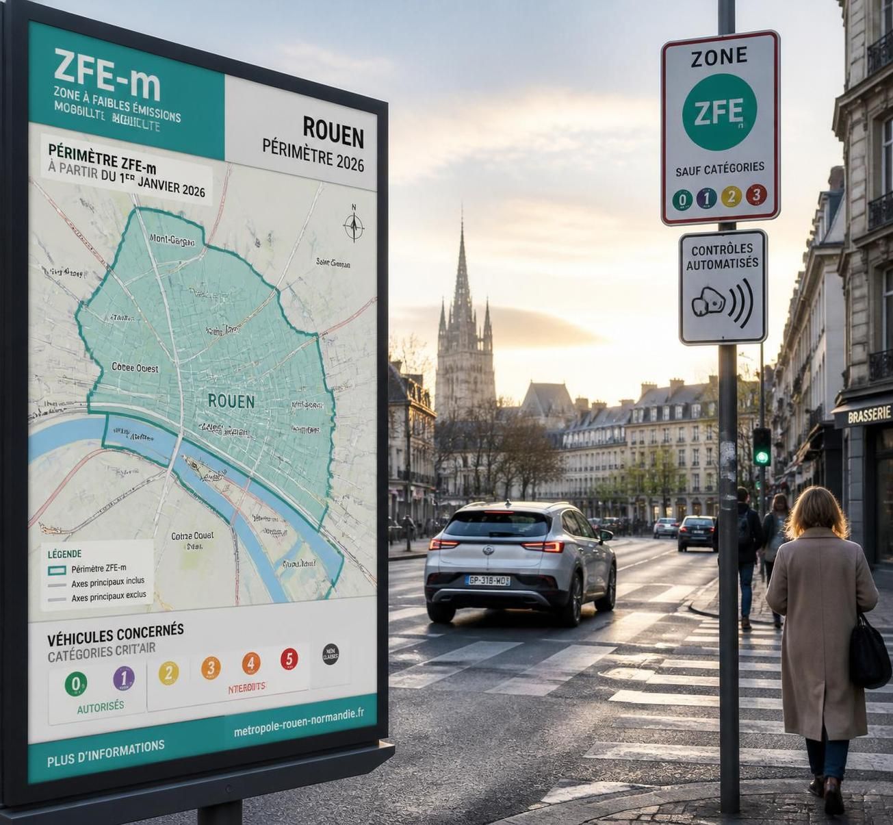 découvrez la carte du périmètre de la zone à faibles émissions (zfe) de rouen et consultez le calendrier d'application pour mieux préparer vos déplacements en ville.